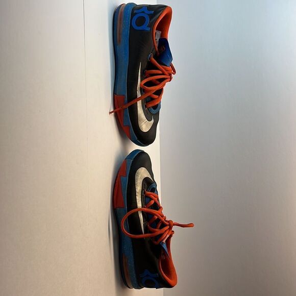 Nike KD 6 Thunder Away Size 4 Big Kids 2013 Basketball OKC Thunder Blue - Picture 6 of 8